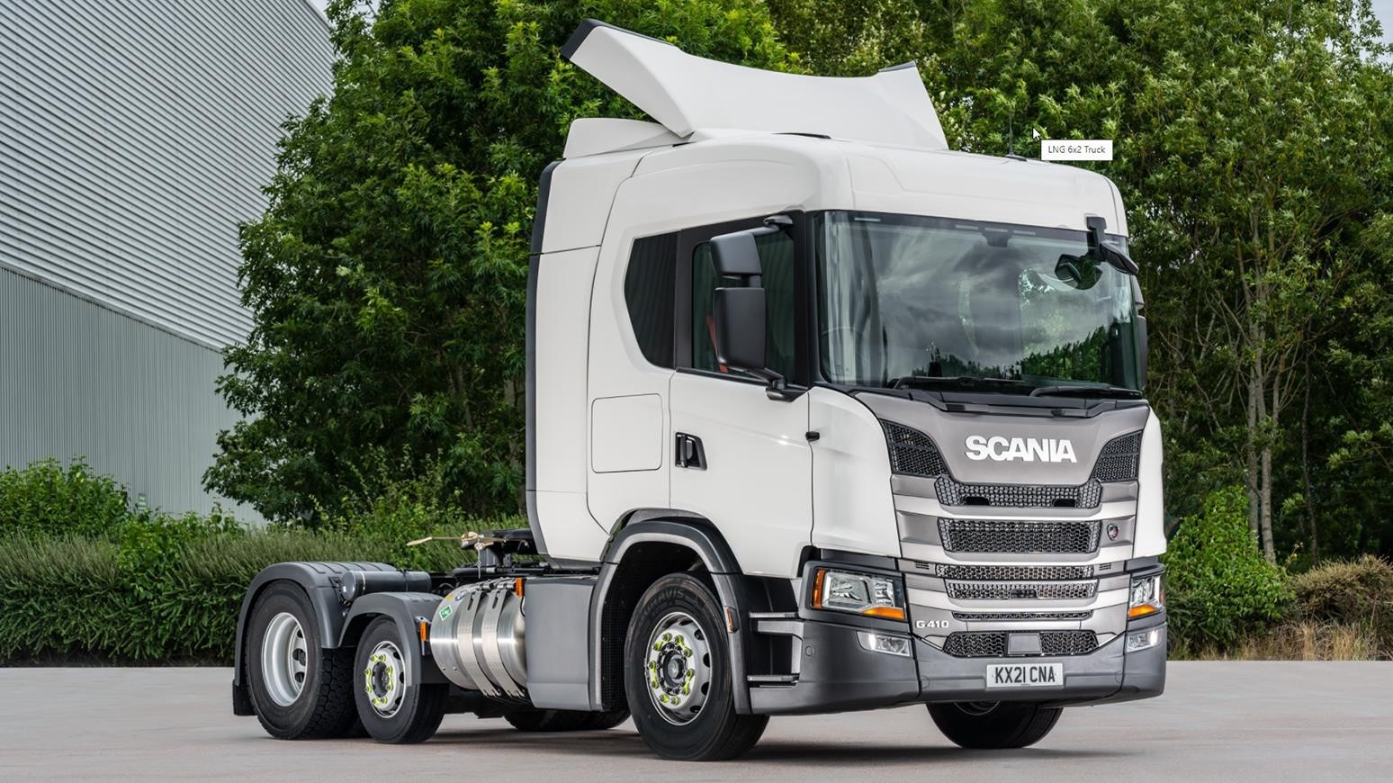 Scania Introduces Six-Wheel LNG-Powered Tractor With A Centre-Lift Axle