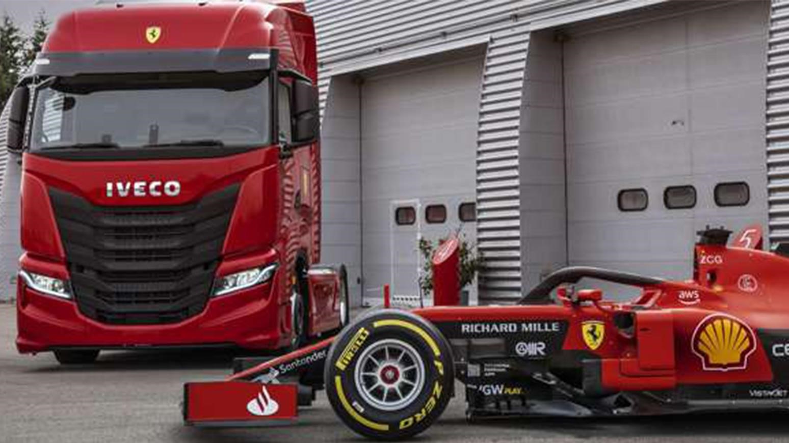Scuderia Ferrari Receives 2 Iveco S-Way Tractor Units To Transport Formula 1 Cars