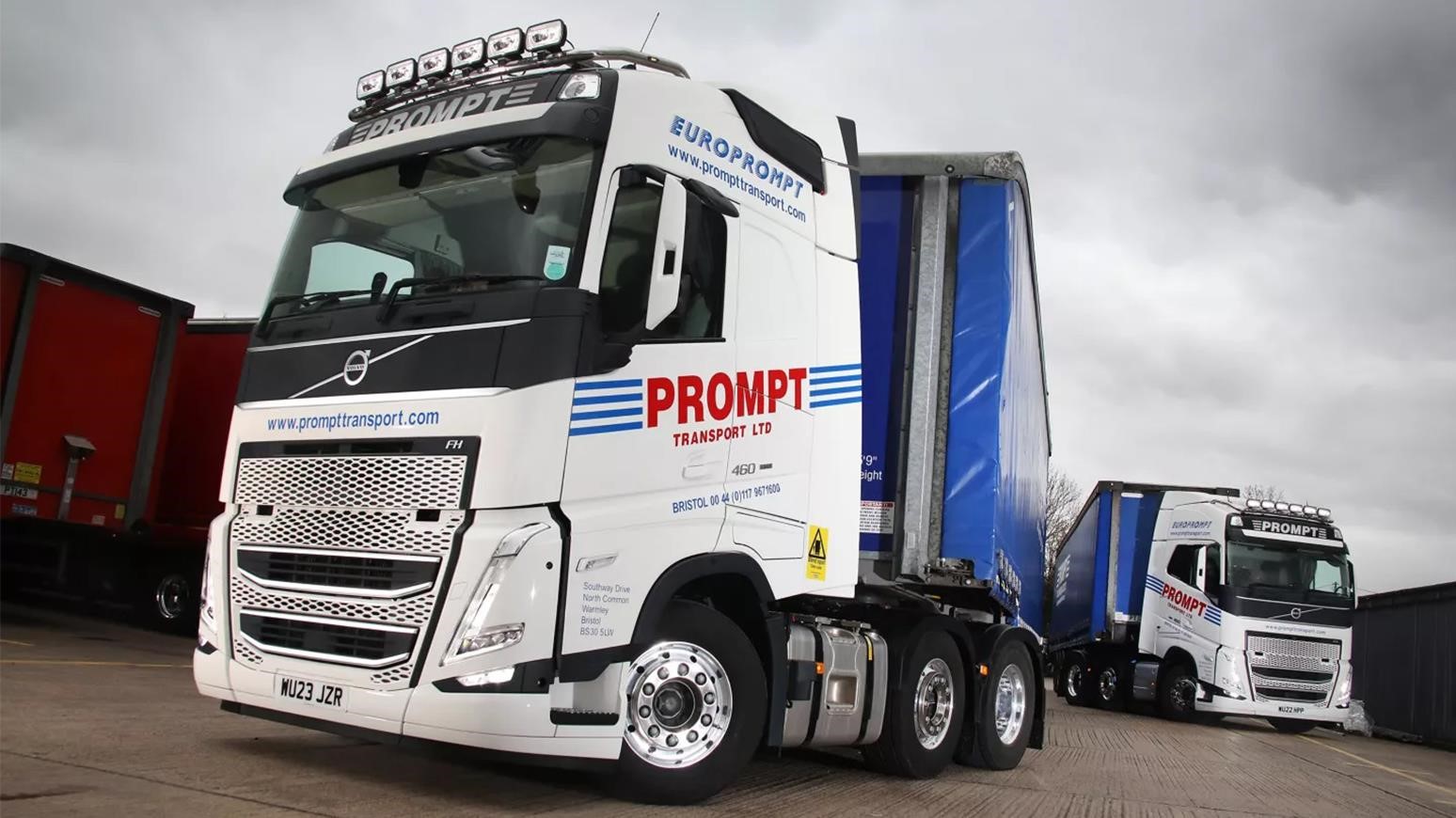 Prompt Transport Realises Fuel Savings With Volvo FH 460 Tractor Units
