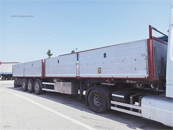 2004 PAGANINICAR DOPPIA CASSA 13.60 Used Dropside Flatbed Trailers for sale