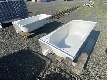 TWO NEW 5FT FIBERGLASS BATHTUBS Used Bed / Bath Items Personal Property / Household items upcoming auctions