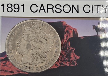 1891 CARSON CITY SILVER DOLLAR Used Dollars U.S. Coins Coins / Currency upcoming auctions