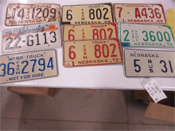 ASSORTED LICENSE PLATES Used Advertising Collectibles upcoming auctions