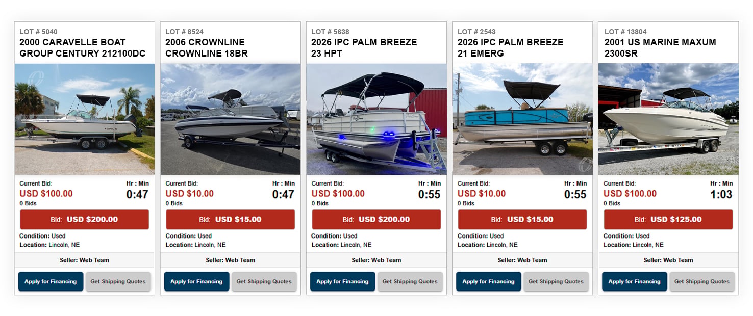 Auction Boats