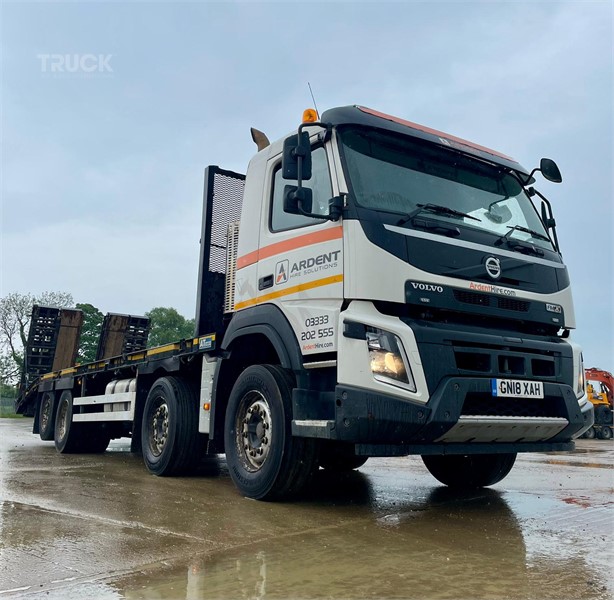 2018 VOLVO FMX420 Used Pritschen LKW mit Auffahrrampe zum verkauf