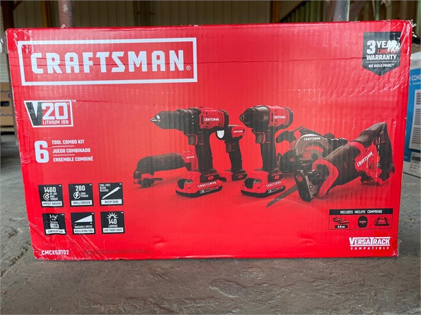 CRAFTSMAN 6 POWER TOOL COMBO KIT Used Power Tools Tools/Hand held items auction results