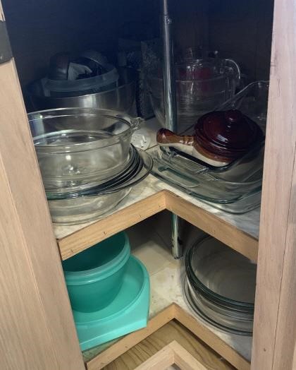 Swivel Kitchen Cabinet Filled With Cooking Kraft Auction Service