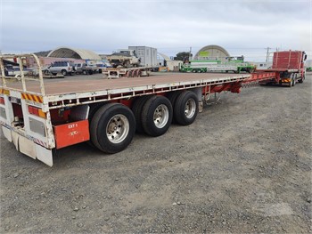 2007 AFM 45FT EXTENDABLE RTRAIN TRAILER Used Flatbed Trailers for sale