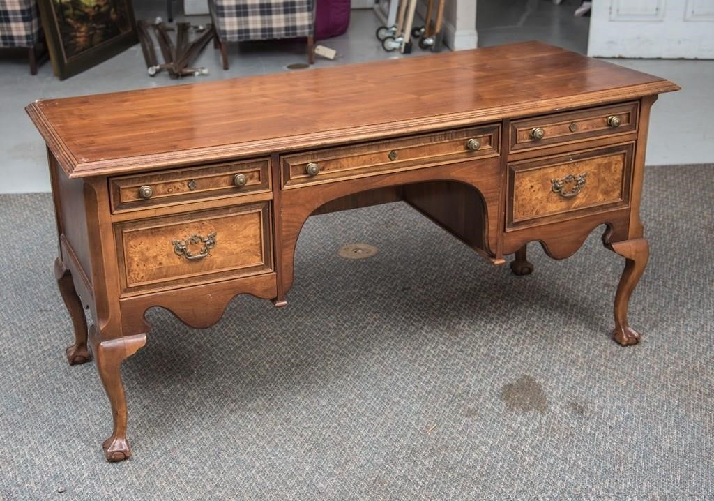 Beautiful Colonial Style Desk W Ball Claw Feet The K And B