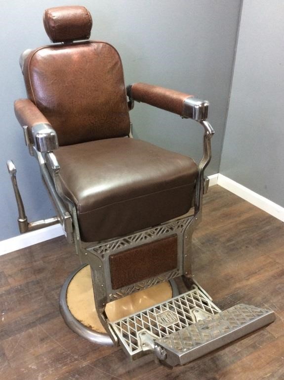 Koken porcelain barber chair