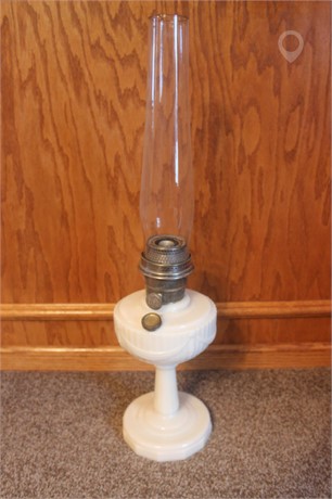 ALADDIN LAMP LINCOLN DRAPE, MILK GLASS Used Antique Lamps Antiques auction results
