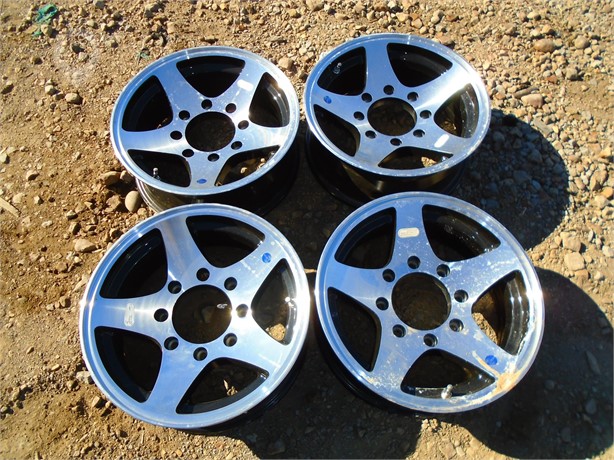 SET OF FOUR 16-INCH 8-LUG ALUMINUM New Wheel Truck / Trailer Components auction results
