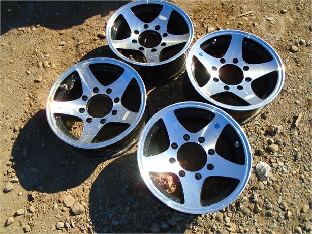 SET OF FOUR 16-INCH 8-LUG ALUMINUM New Wheel Truck / Trailer Components auction results