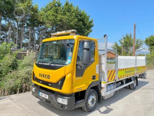 2017 IVECO EUROCARGO 75E16 Used Dropside Flatbed Trucks for sale