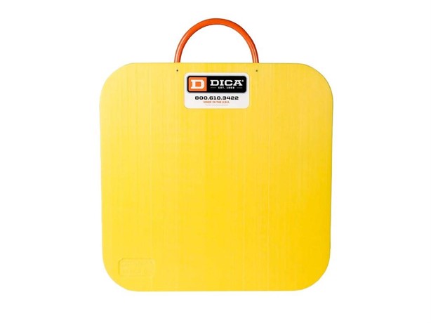 DICA D 18"X18"X1" (HI-VIZ YELLOW) New Outrigger Mat Pads and Cribbing for sale