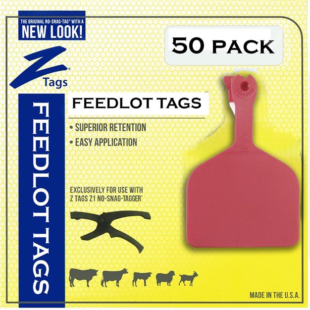 DATAMARS Z1 FEEDLOT TAG RED BLANK 50PK New Other for sale