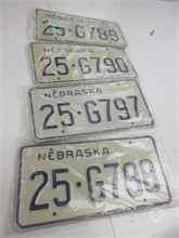 4 SETS LICENSE PLATES 25 BUTLER CO NE New Automobilia Collectibles upcoming auctions