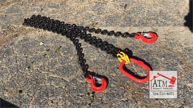7' G80 DOUBLE LEG CHAIN SLING Used Scales / Hoists Shop / Warehouse auction results