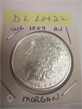 1889 AU UNC SILVER DOLLAR MORGAN Used U.S. Currency Coins / Currency auction results