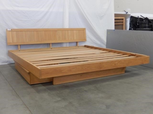 Solid Oak King Bed Frame By Charles Webb Live And Online