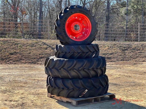 (2) NEW KUBOTA WHEELS W/ GOODYEAR OPTITRAC LSW 420 Used Tires Cars auction results