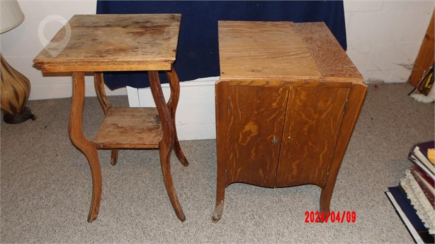 CENTER TABLE & MUSIC CABINET Used Antique Furniture Antiques for sale