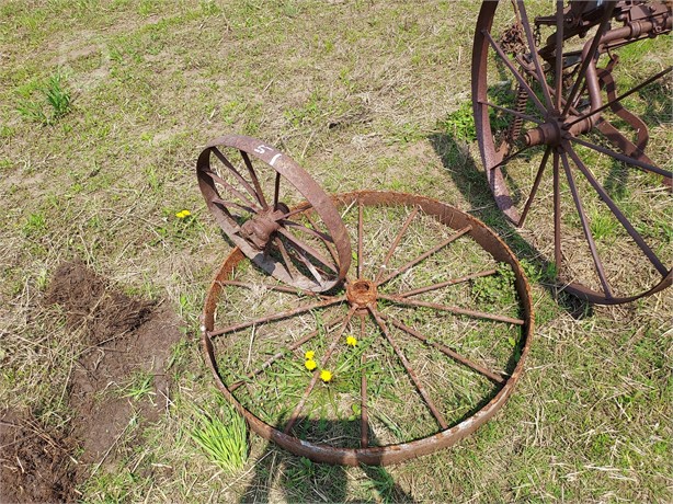 (2) STEEL WHEELS Used Farms Antiques auction results