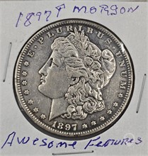 1897 P MORGAN SILVER DOLLAR Used Dollars U.S. Coins Coins / Currency upcoming auctions