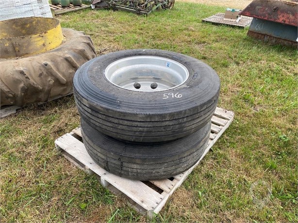 (2) 11R22.5 TIRES WITH ALUMINUM RIMS Used Other auction results