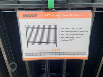 UNUSED 2024 DIGGIT 10FT WROUGHT IRON SITE FENCING Used Other upcoming auctions