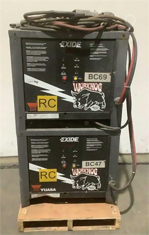 (2) YUASA 36V BATTERY CHARGERS WG3-18-865 Used Electrical Shop / Warehouse auction results