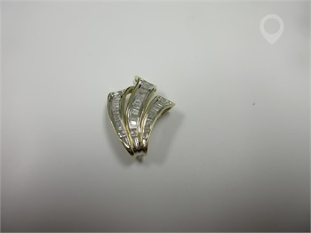 14K YELLOW GOLD DIAMOND PENDANT Used Rings Fine Jewellery auction results