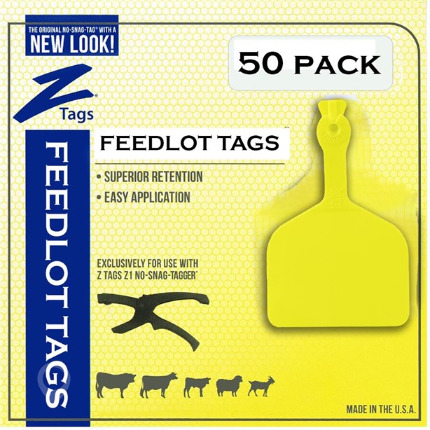 DATAMARS Z1 FEEDLOT TAG YELLOW BLANK 50PK New Other for sale