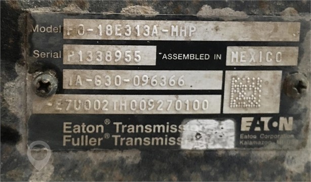 2021 EATON-FULLER FO18E313AMHP Used Transmission Truck / Trailer Components for sale