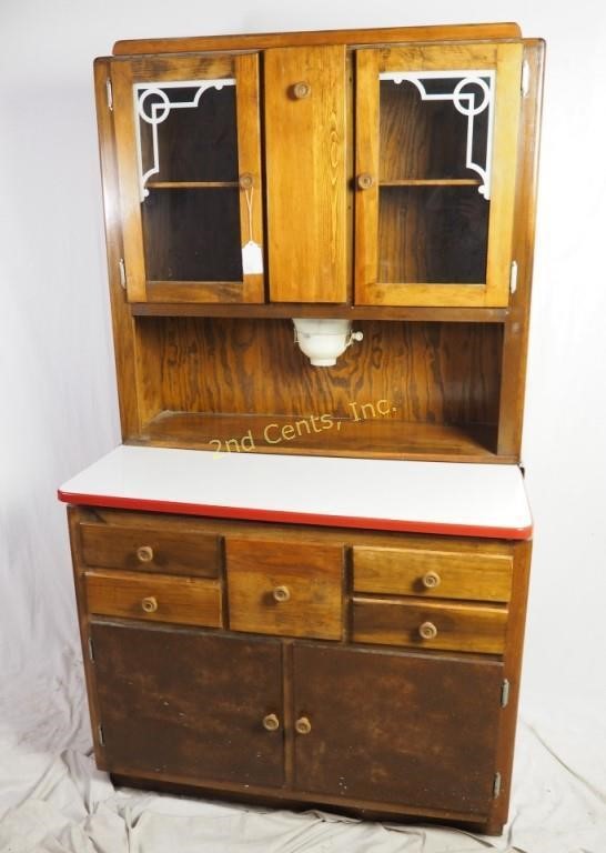 Antique Restored Hoosier Cabinet W Flour Sifter 2nd Cents Inc