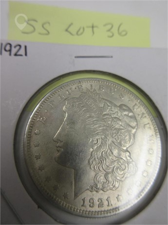 1921 SILVER DOLLAR MORGAN Used U.S. Currency Coins / Currency auction results