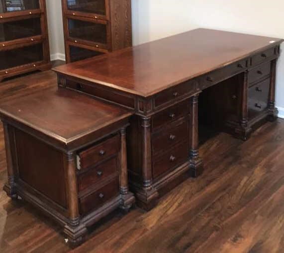 Thomasville Executive Desk With End Table Generations Real