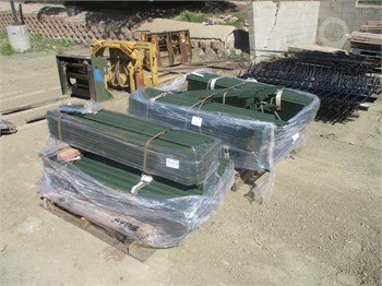 (2) PALLETS OF MISC METAL FENCE POSTS Used Fencing Building Supplies auction results