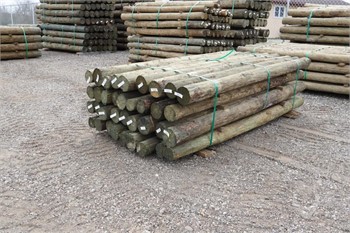 SOUTHERN YELLOW PINE FENCE POSTS Used Fencing Building Supplies upcoming auctions