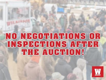NO NEGOTIATIONS OR INSPECTIONS AFTER THE AUCTION! Used Other upcoming auctions
