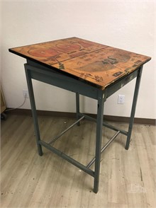 Angled Work Table Rock N Roll Artwork Top Other Items For Sale