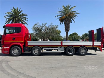 2007 SCANIA R420 Gebraucht Pritschen LKW mit Auffahrrampe zum verkauf