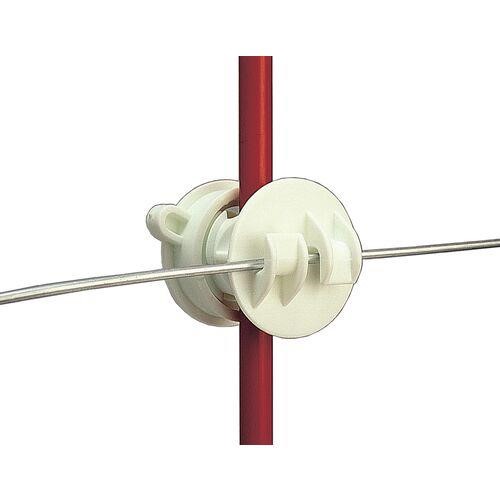 GALLAGHER ROD POST SCREW-ON CLAW INSULATOR - WHITE New Fencing Building Supplies for sale