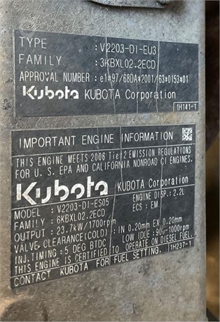 2000 KUBOTA V2203 Used Engine Truck / Trailer Components for sale