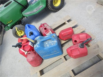 GAS JUGS ASSORTED GROUPING Used Storage Bins - Liquid/Dry upcoming auctions