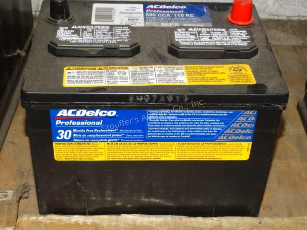 Ac Delco 86ps Battery Nos Live And Online Auctions On