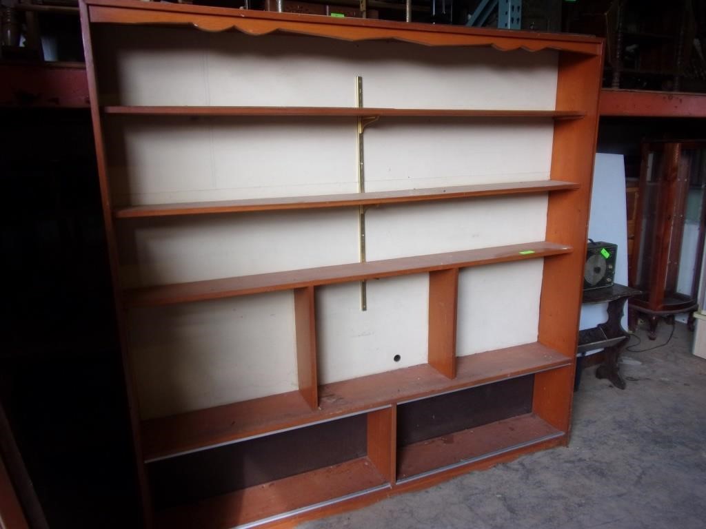 6 Ft Pine Bookshelf 62 Wide 9 Deep Sas Auction Service