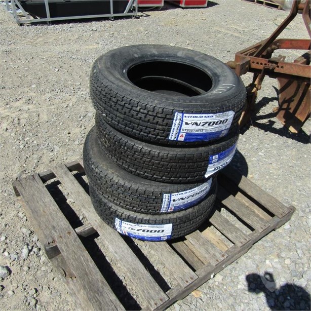 (2) NEW 205/75R15 RADIAL TRAILER TIRES - BOTH ONE Used Tyres Truck / Trailer Components auction results