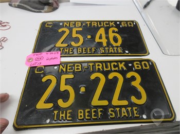 LICENSE PLATES 25 COUNTY NEB AND NON RES PLATE Used Automobilia Collectibles upcoming auctions