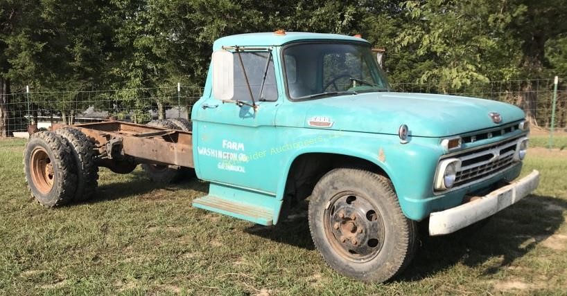 1966 Ford F600 Cab Chassis Truck Schneider Auctioneers